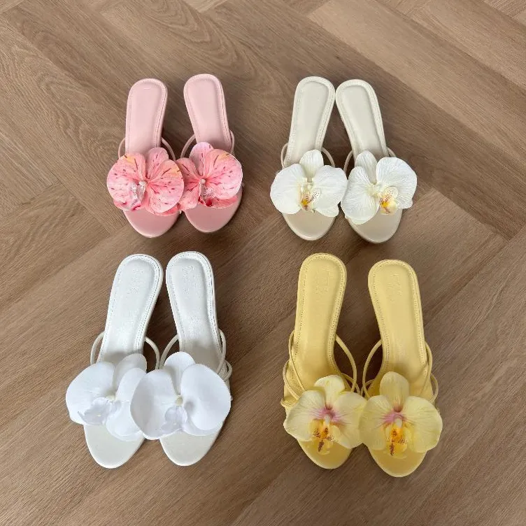 PixFootwear Orchid Heel - Sepatu Hak Bunga Wanita