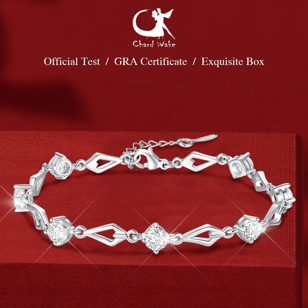 Chard Wake Gelang Wanita Berlian Dilapisi Platinum Original Bracelets Fashion Korea Perhiasan Cewek