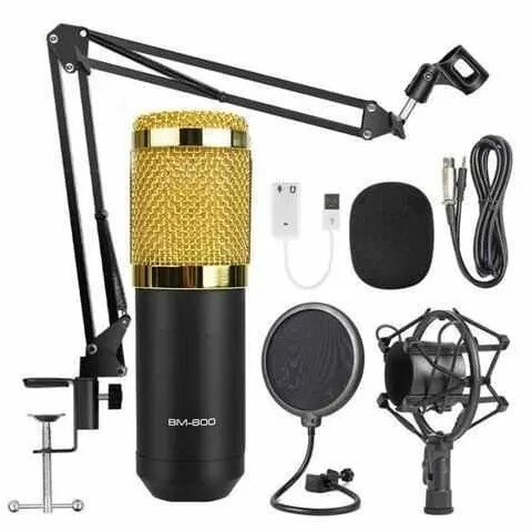 Mic Condenser Recording BM800 Live Smule Podcast Original
