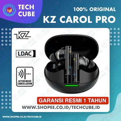 KZ CAROL PRO ANC 55dB 6 Mics Bluetooth 5.4 HiFi DSP In Ear TWS Earphone Headset Headphone Bluetooth