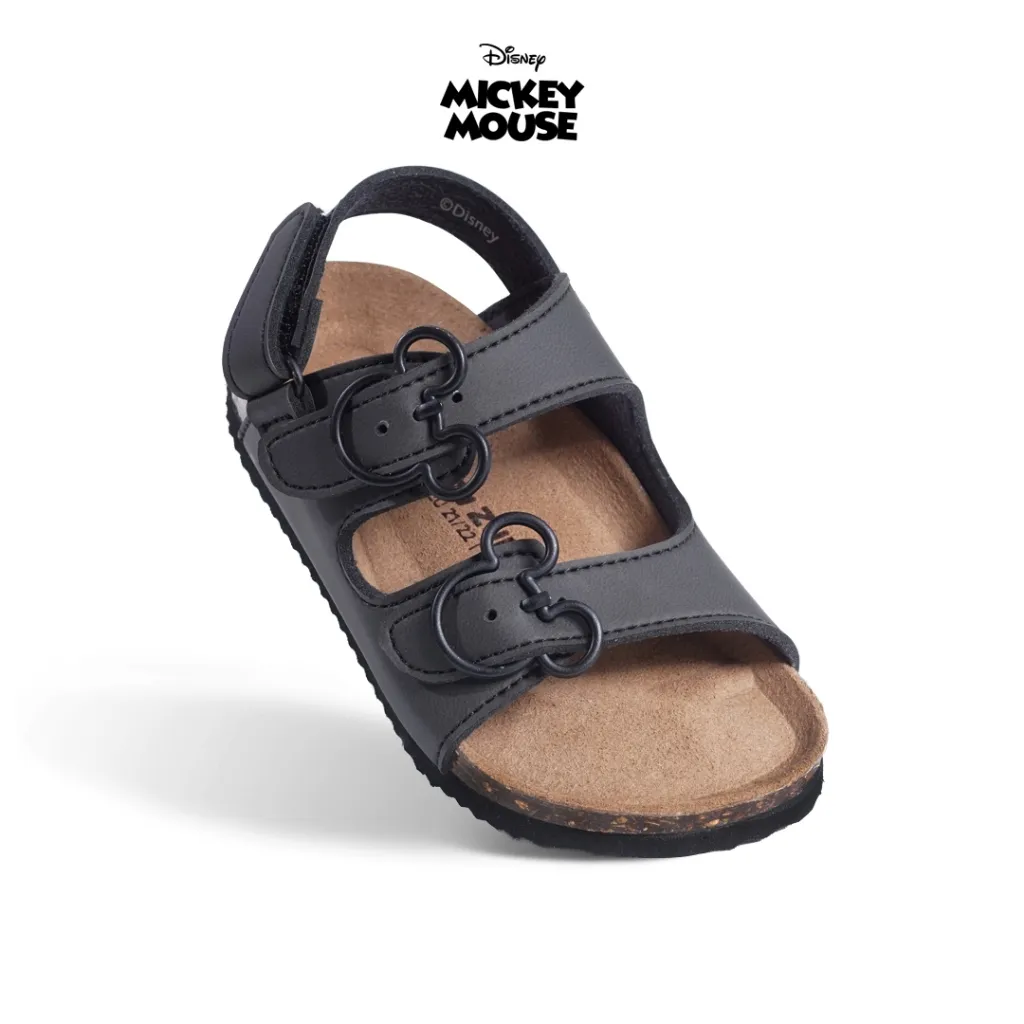 Zuma Baby Disney Milton 1 All Black Sandal Bayi Slop Tali Belakang Hitam Sendal Bayi Premium Nyaman