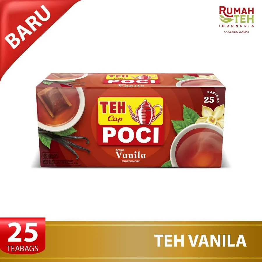 Teh Celup Cap Poci Aroma Vanilla 25 Bags - Teh Poci - Tea Bag