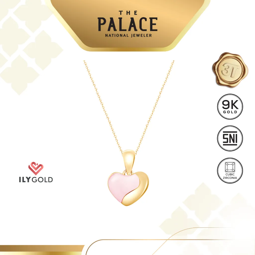 ILY GOLD Sugar Rush - Pink Heart Pendant / liontin ( hanya liontin )