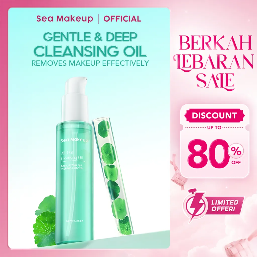 [SPECIAL PRICE] Sea Makeup Gentle & Deep Cleansing Oil 120ml – Minyak Pembersih Wajah Waterproof, Pengganti Micellar Water & Cleansing Balm, Cleanser Wajah & Penghapus Make Up Lembut Tanpa Iritasi