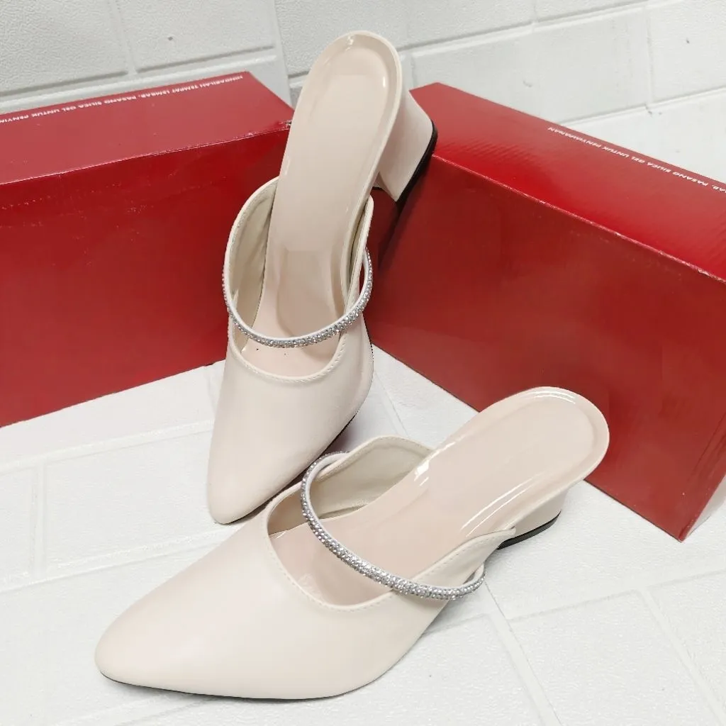 Sandal Pesta Wisuda Kondangan Wanita hak 5cm kode MB size kecil 37-41 terkini keren elegan