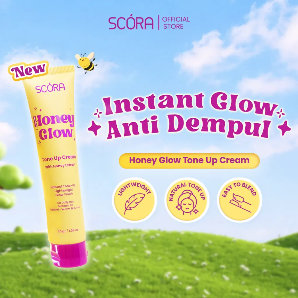 [NEW LAUNCH]  SCORA Honey Glow Tone Up Cream 30 Gr