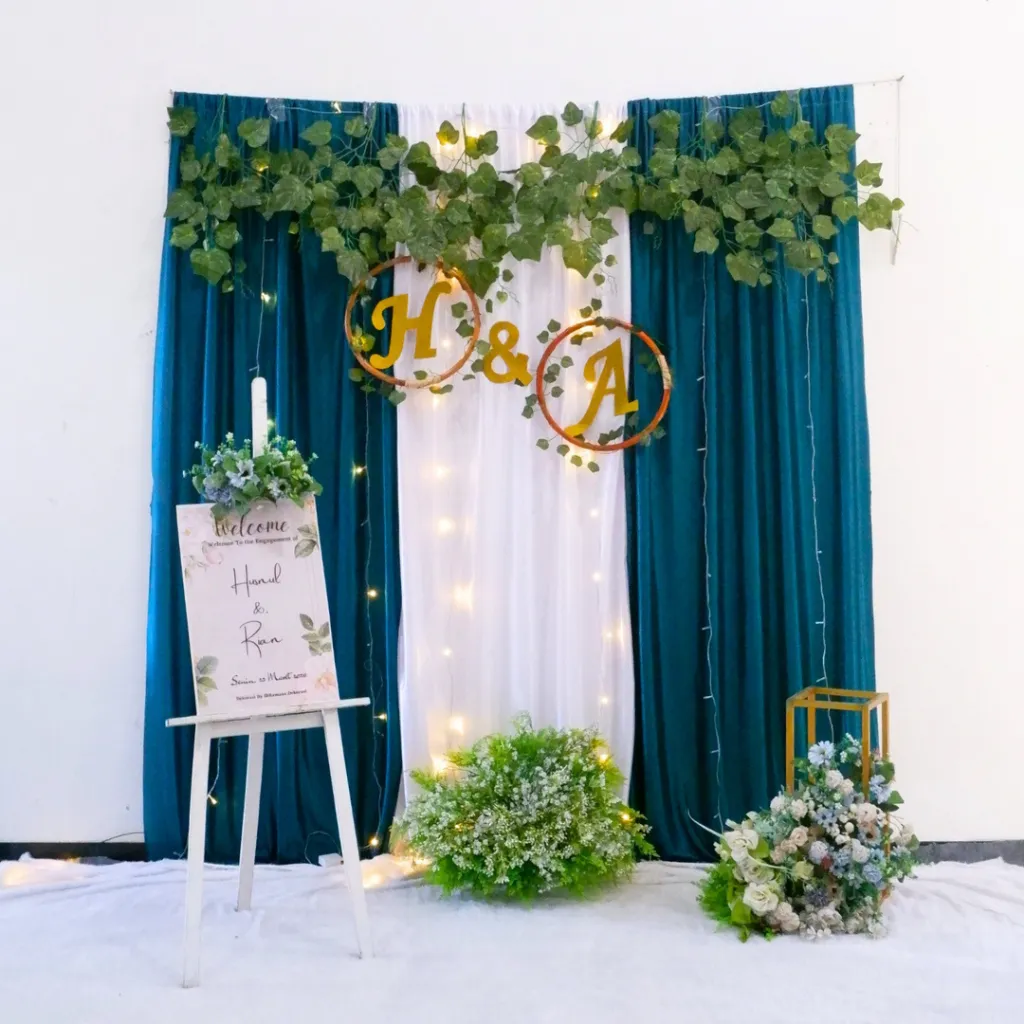 Dekorasi lamaran backdrop VARIASI/Dekorasi lamaran/akadnikah