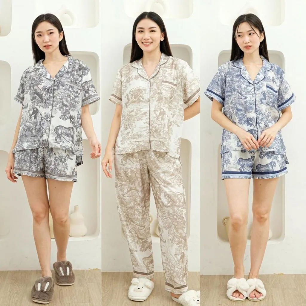 [BEST SELLER] Cielyn Signature | Harlow Organic Silk | Premium Piyama Wanita Dewasa Set