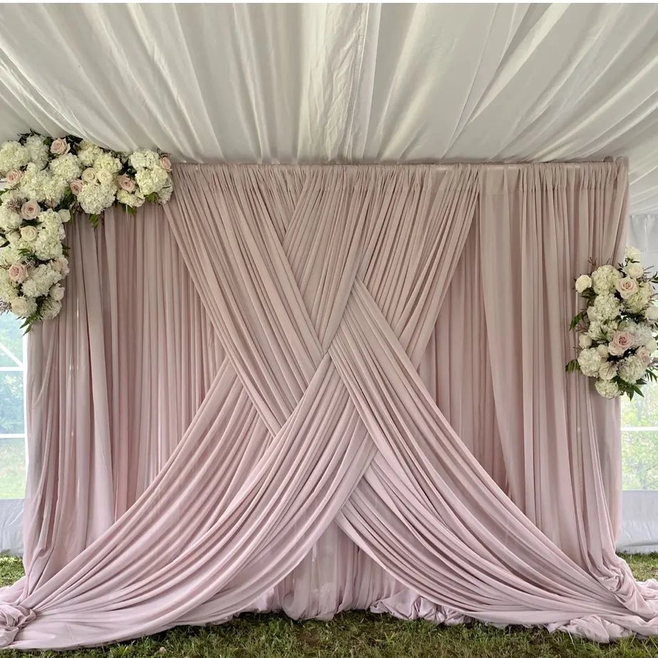 Backdrop [3m Sudah Dijahit ] Dekorasi Lamaran Pesta UlangTahun Foto studio Kain Filamin