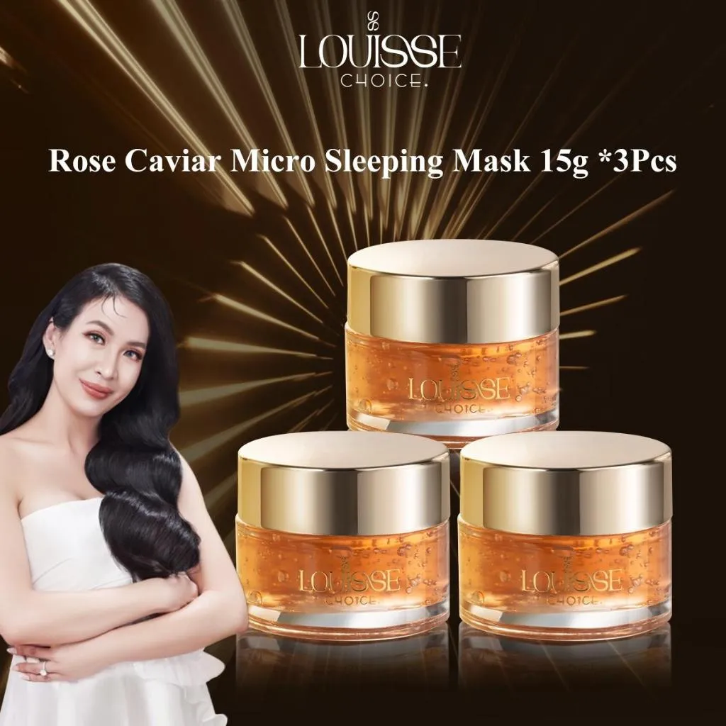 [TRAVELSIZE][LIVE]LOUISSE CHOICE Rose Caviar Micro Sleeping Mask 15g