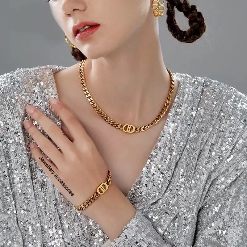 Kalung Titanium Trending Lapis Emas 18K Sisik Naga Elegant Vintage Fashion Style 547 229