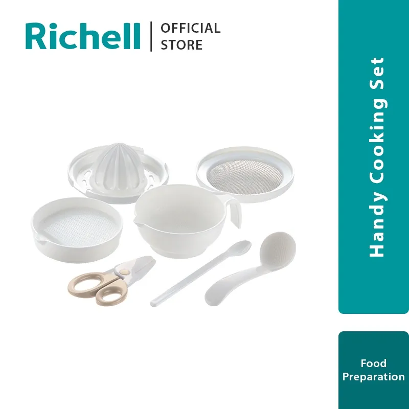 RICHELL - Handy Cooking Set / Alat MPASI / Peralatan Makan Bayi / Wadah MPASI