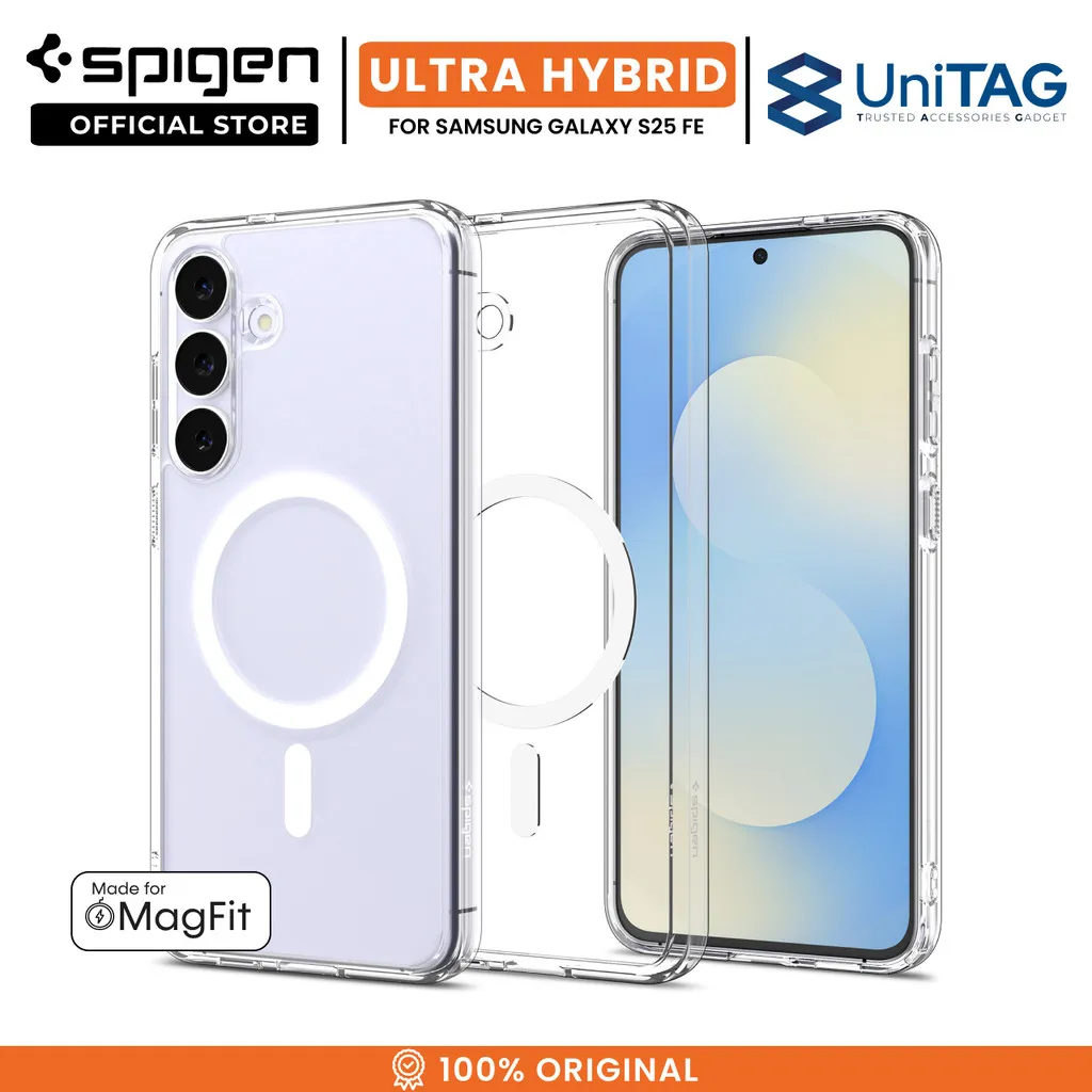 SPIGEN Case for Samsung Galaxy S25 FE Ultra Hybrid Magfit Magsafe Clear Matte Anti Shock Scratch Crack Casing