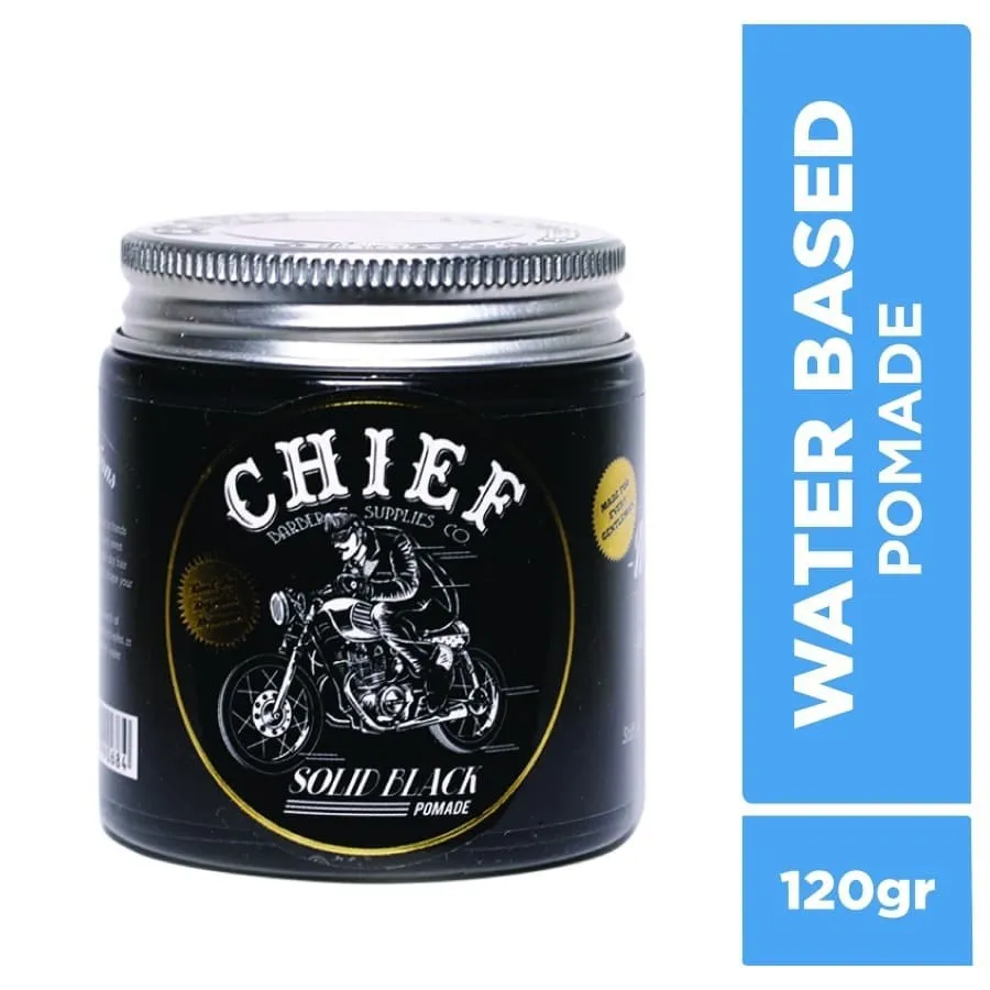 CHIEF POMADE SOLID BLACK WATER BASED 120GR