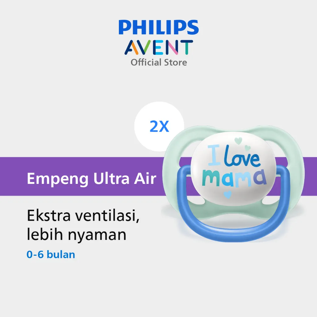 Philips Avent | Empeng Bayi / Soother Bayi | Ultra Air | Empeng dengan Ekstra Ventilasi | Character | 0-6M