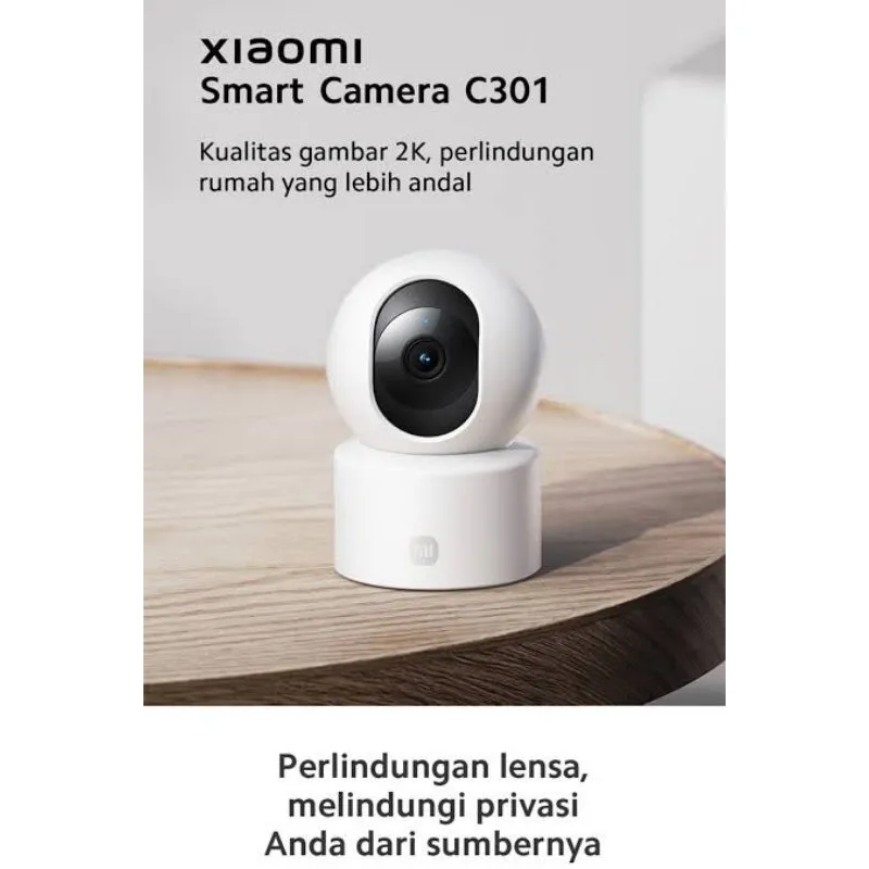 Xiaomi C301 Smart Camera IP WiFi CCTV 2K 3MP Ultra-Clear HD Ai Rotasi 360 Kamera CCTV Home indoor