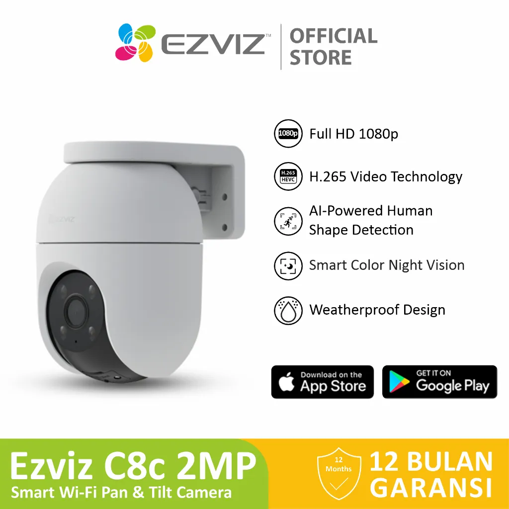 Ezviz C8c 2MP Smart Home Outdoor CCTV Wifi IP Camera Auto Tracking