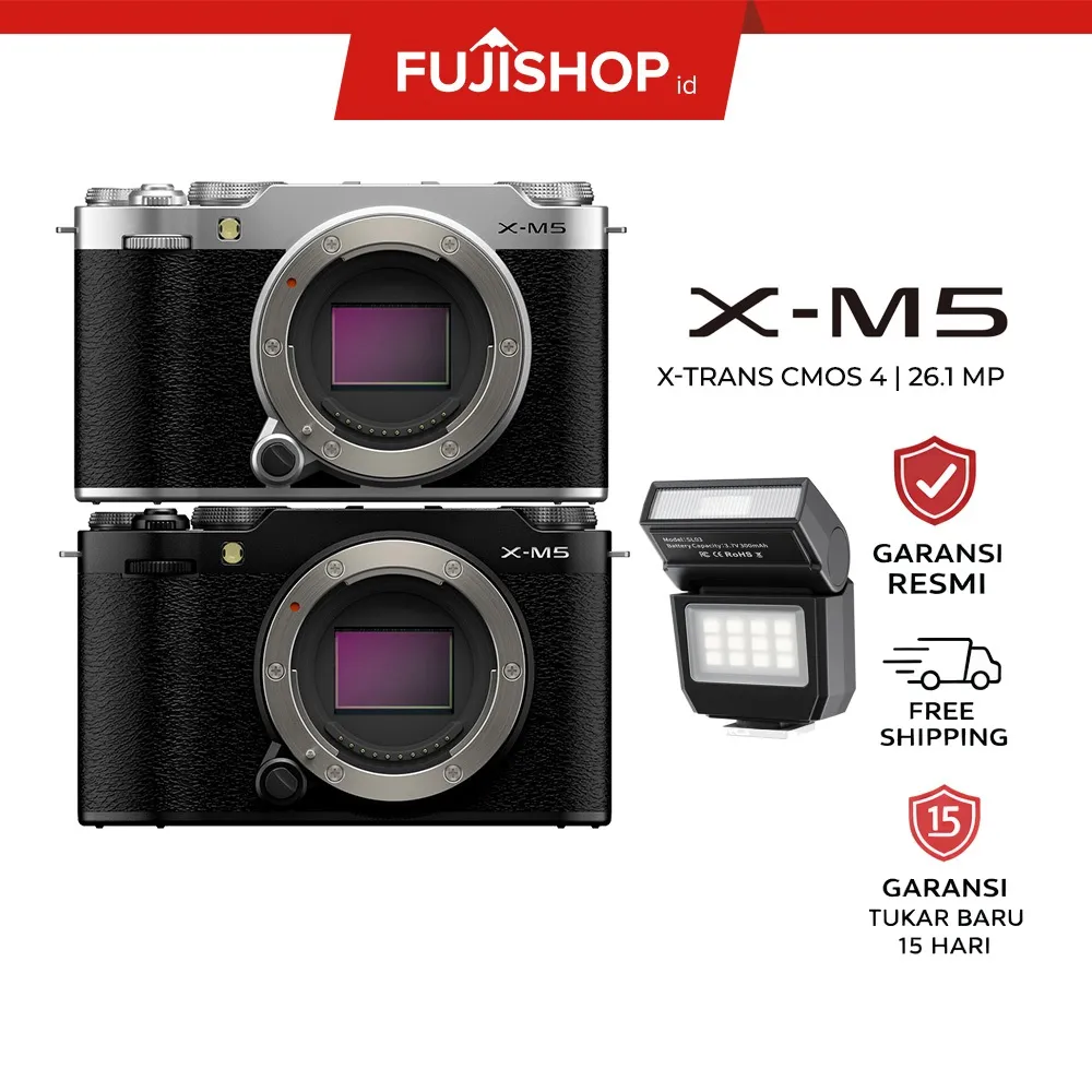 Fujifilm X-M5 XM5 Body Fuji XM5 Kamera Mirrorless Garansi Resmi