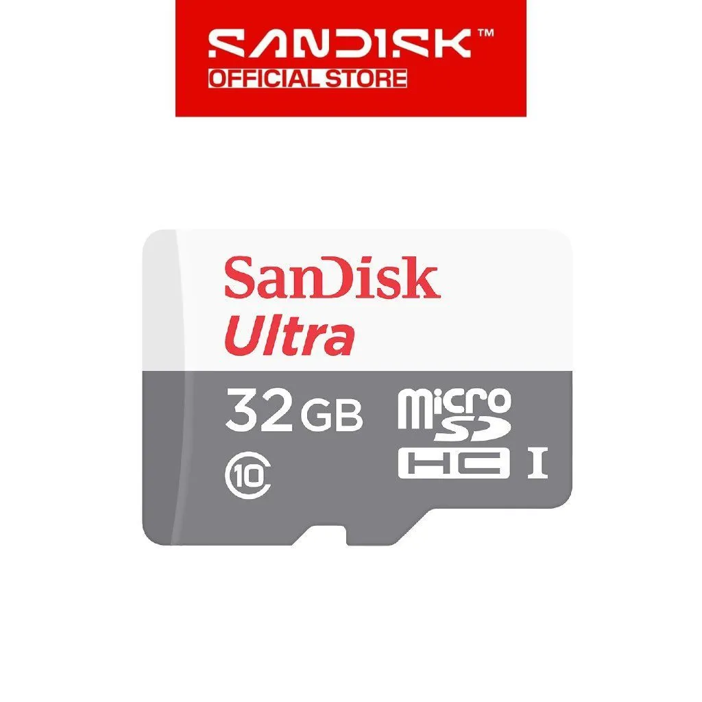 Memory Card | Micro SD 32GB SanDisk Ultra up to 100Mbps Class 10 - Garansi Resmi 7 Tahun