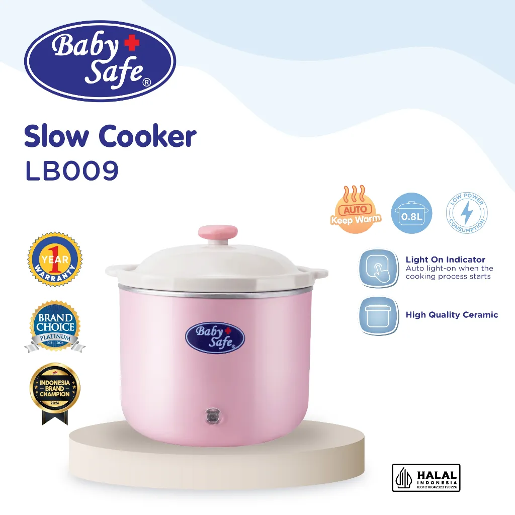 BabySafe - LB009 - Slow Cooker MPASI | Slow Cooker Serbaguna | Slow Cooker Multifungsi