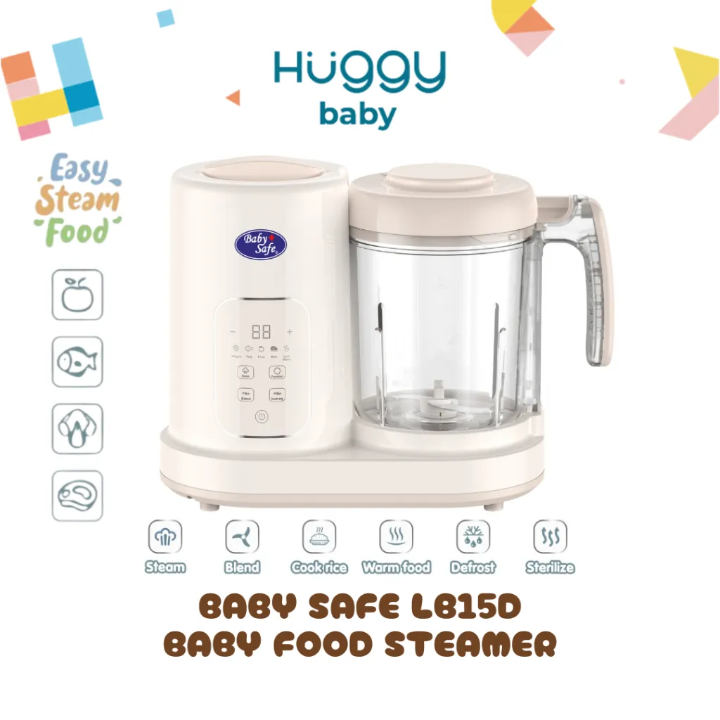 Baby Safe LB15D Baby Food Steamer |  Blender Steam Alat Pembuat Makanan MPASI Food Processor