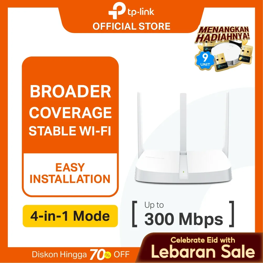 TP-Link | Mercusys MW306R | 300Mbps WiFi Router | Wireless N Router | Extender | Access Point | IPv6