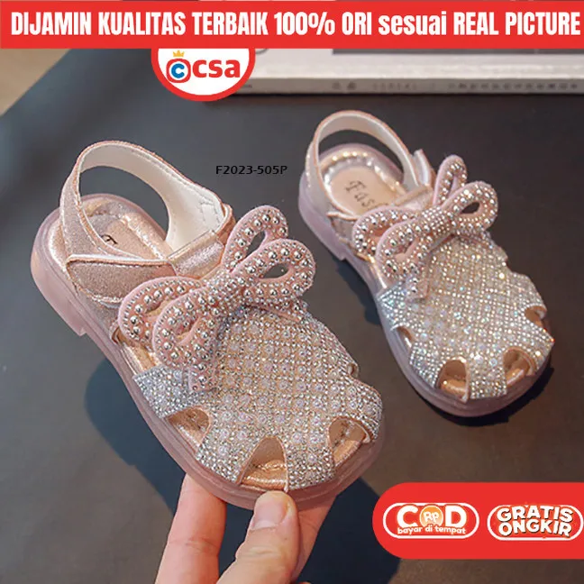 Sepatu Sandal Princess   Silang Pesta Anak Perempuan Cewek Import 1 2 3 4 5 6 7 Thn
