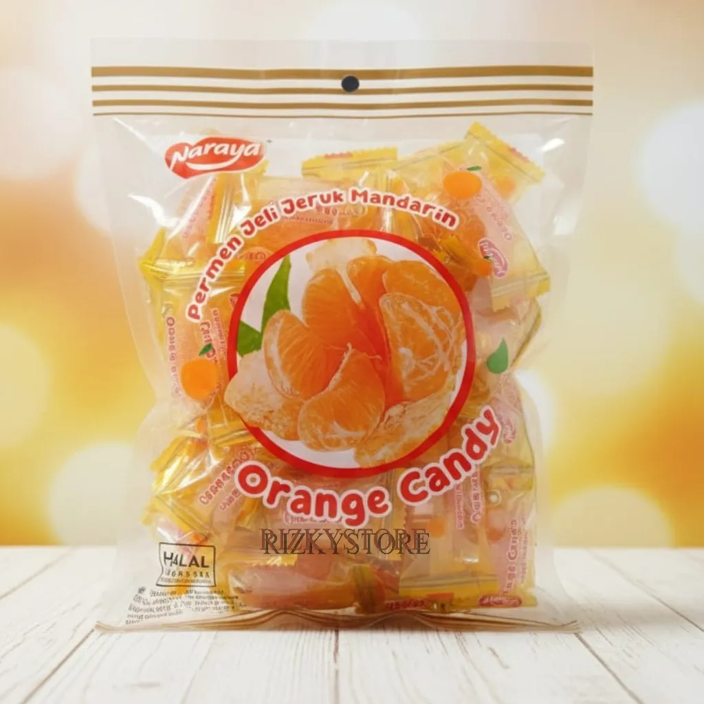 #INTERFOOD Naraya Permen Jelly Jeruk 500g Dajidali Permen Lunak