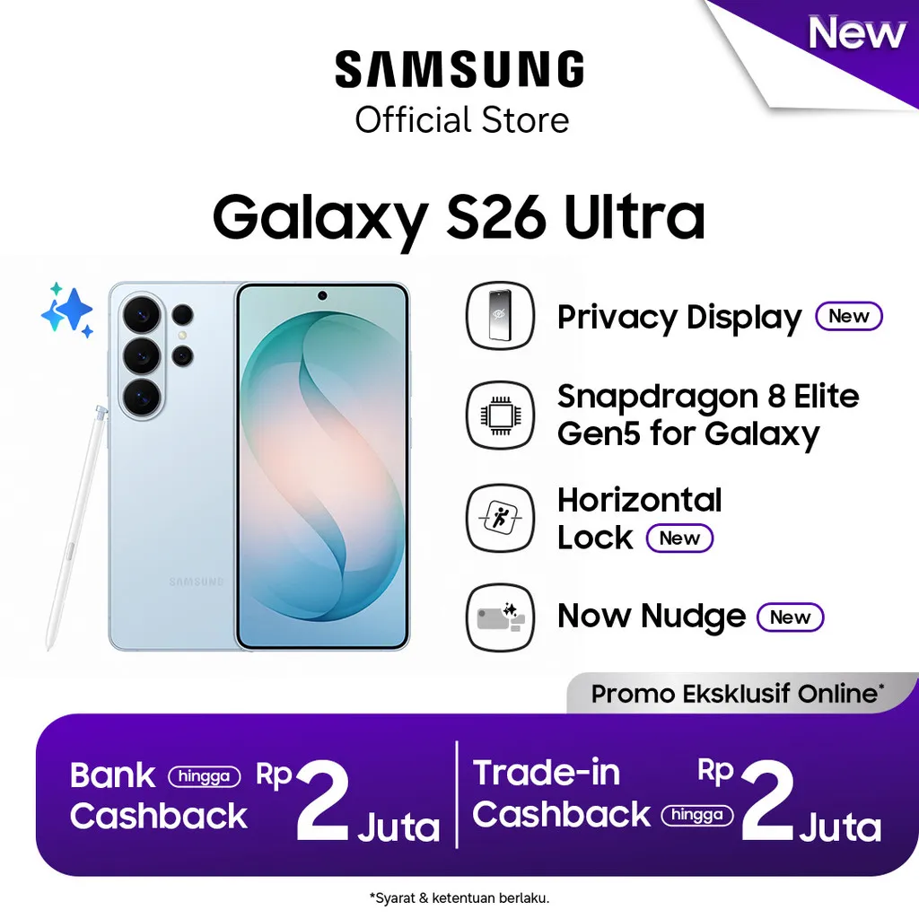 Samsung Galaxy S26 Ultra 16GB/1TB - Sky Blue | Hp AI | Privacy Display