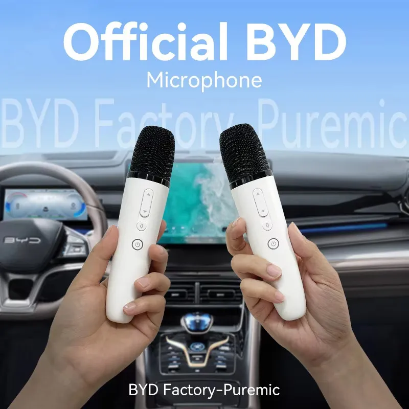 Microphone Wireless Puremic Q1 Karaoke Nyanyi Untuk Semua Mobil BYD DENZA Jaecoo all Models Car Microphone With Receiver Stingray Karaoke Youtube Music AI Single Double Mic Duet Bluetooth BYD ATTO1 ATTO 1 2 3 SEAL SEALION M6 D9 DOLPHIN J5 J7 J8 Plug PlaY