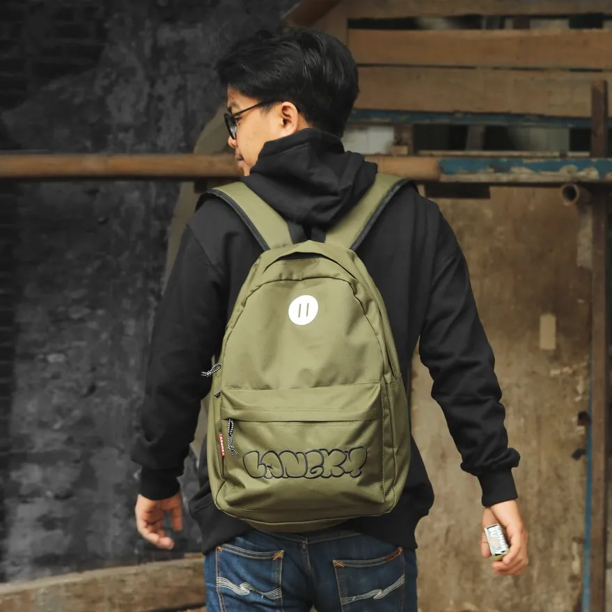 Langky Tas Sekolah Ransel Distro Pria Wanita Original Backpack Irbb Ballon