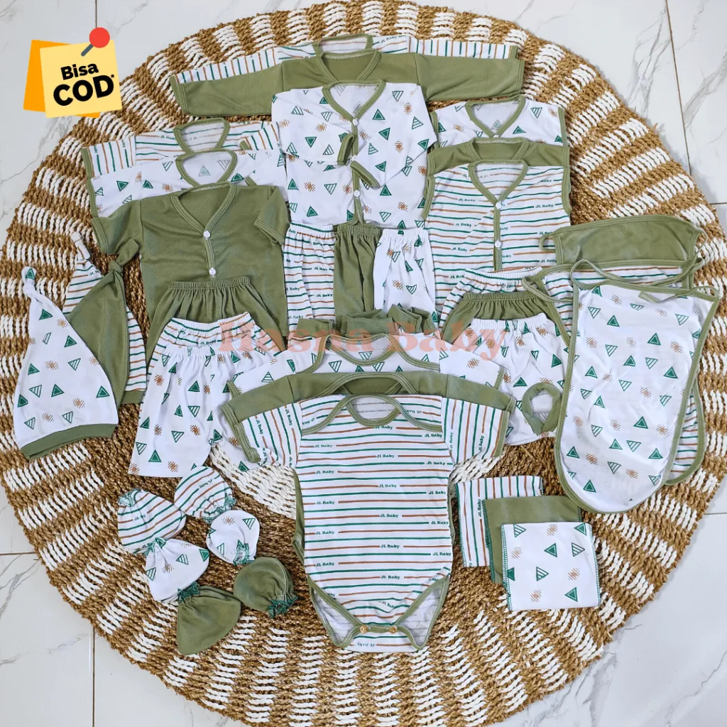 36 Pcs Paket Lahiran Lengkap Baju Bayi Celana Bayi Baru Lahir SNI Newborn Gift Set -Juragan Lebak