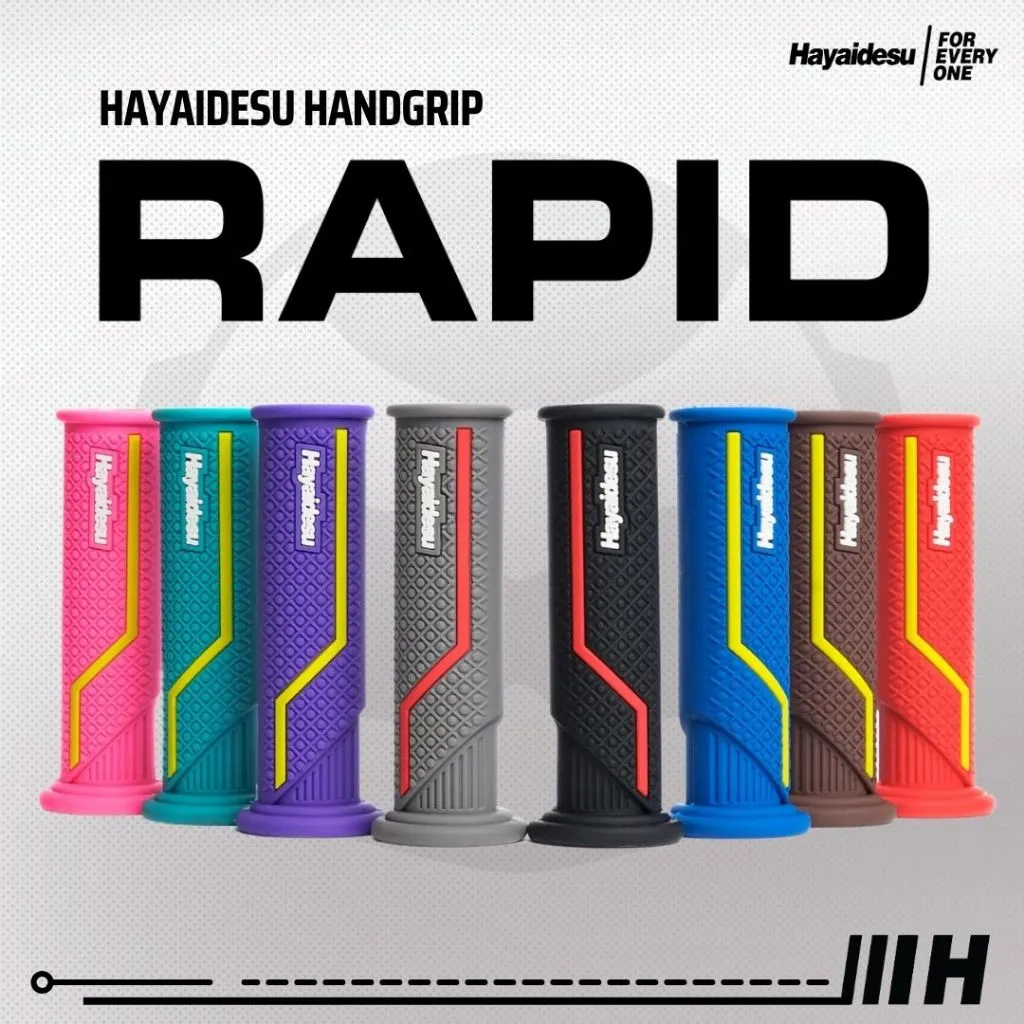 Hayaidesu Handgrip RAPID - Hand Grip Motor Sport Ninja,ZX, CBR, R1, R6, R25, R1, GSX (Ujung Terbuka)