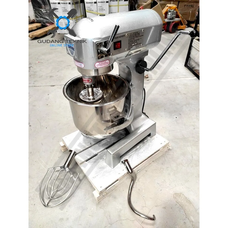 Mesin Mixer 10L MATRIX B10S / Alat Pengaduk Aduk Adonan 10 Liter - Dough Mixer Adonan Roti Kue Makanan Tepung Planetary MATRIX
