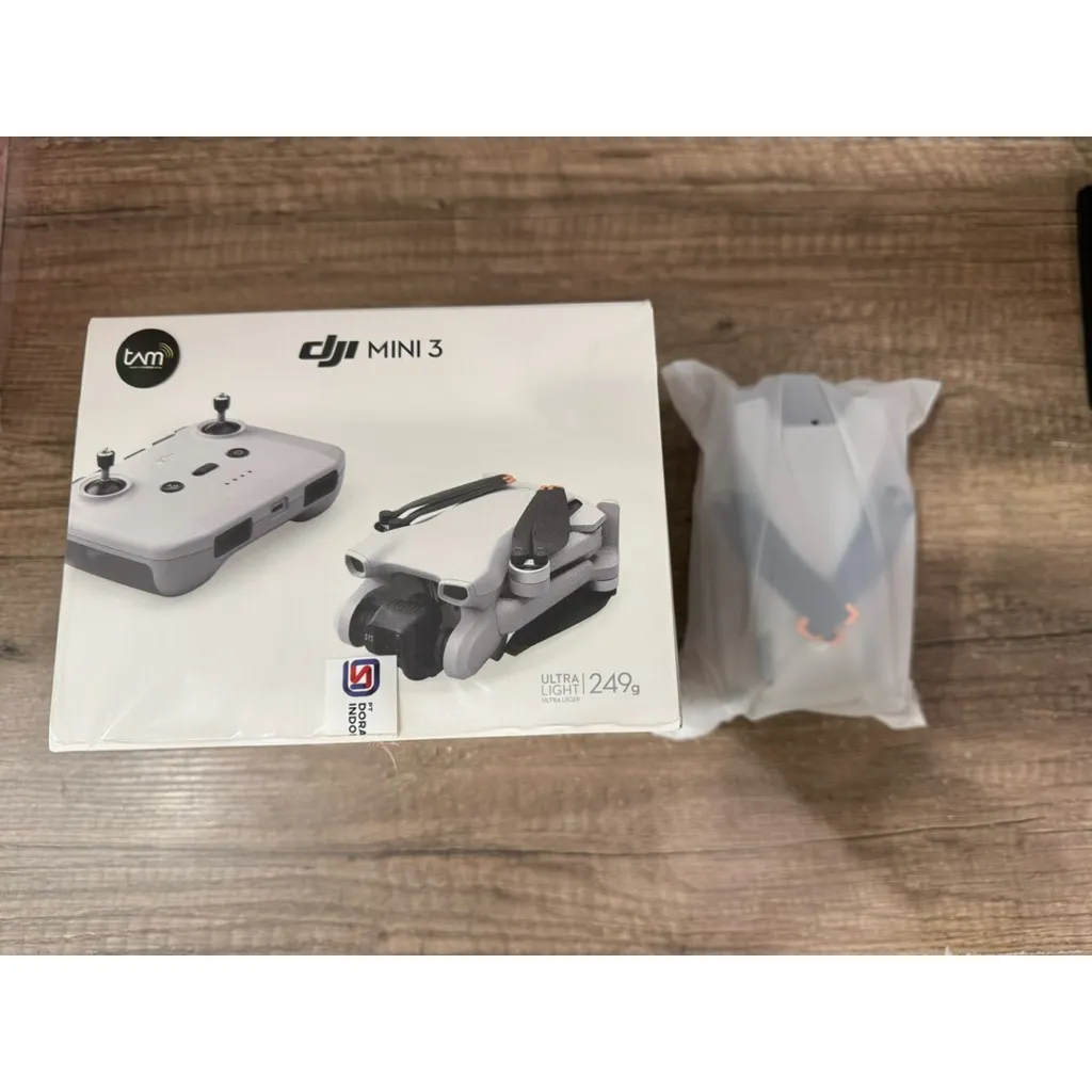 DRONE DJI MINI 3 (DRONE ONLY) BRG BARU, GARANSI, BELUM AKTIVASI, ORIGINAL