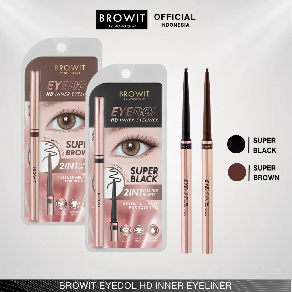 BROWIT BY NONGCHAT Eyedol HD Inner Eyeliner / Eyeliner Gel / Eyeliner Pencil / Eyeliner Waterproof
