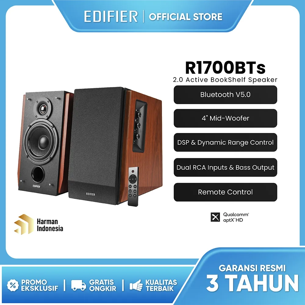 EDIFIER R1700BTs 2.0 Active Bookshelf Speaker