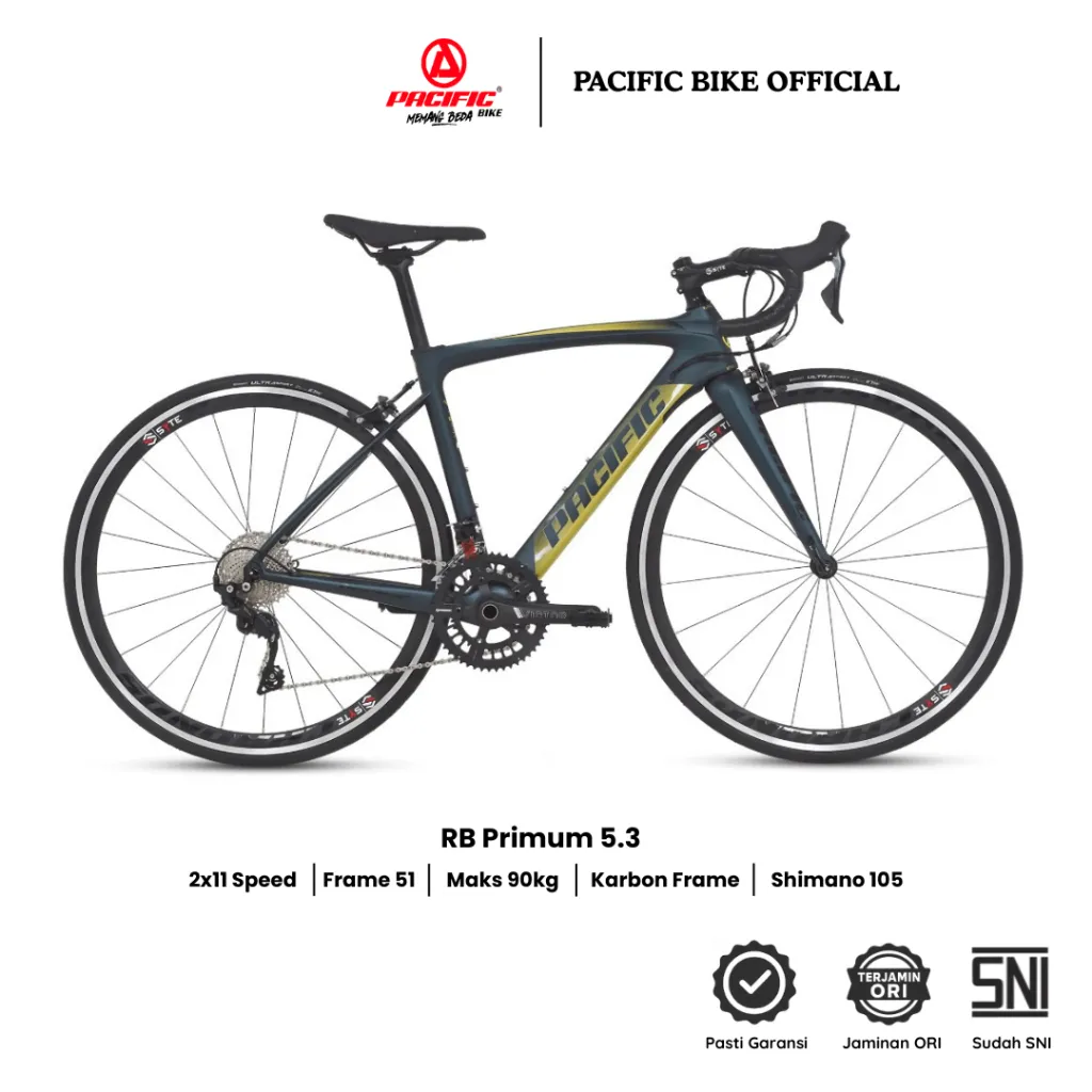 Pacific Sepeda Balap Roadbike Primum 5.3 Ukuran Frame 50 (2X11 U-BRAKE)