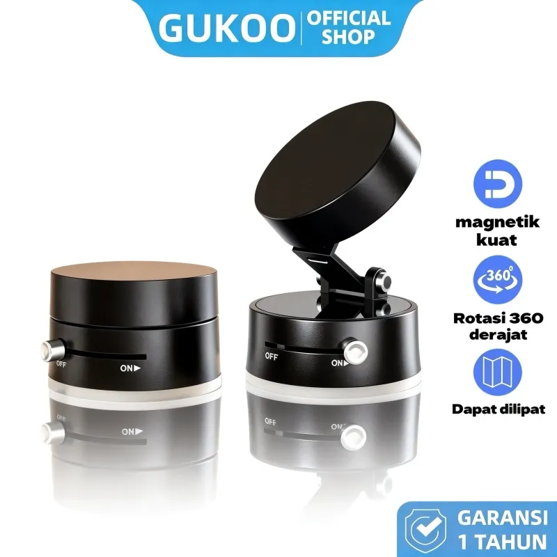 GUKOO DUDUKAN MAGNET HP | PHONE HOLDER TEMPEL 1 DETIK + PUTAR 360° | BISA LIPAT & BISA COD!