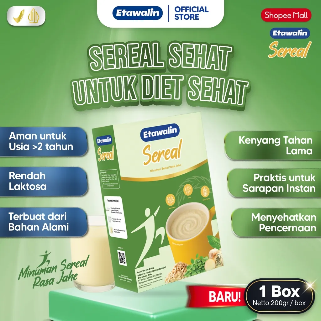 [NEW LAUNCH] Sereal Untuk Diet Sehat - Etawalin Sereal 200gr