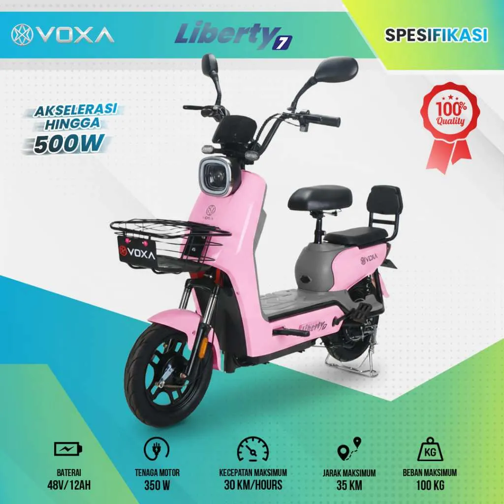 VOXA sepeda listrik Premium LIBERTY 7 Dewasa anak murah terbaru