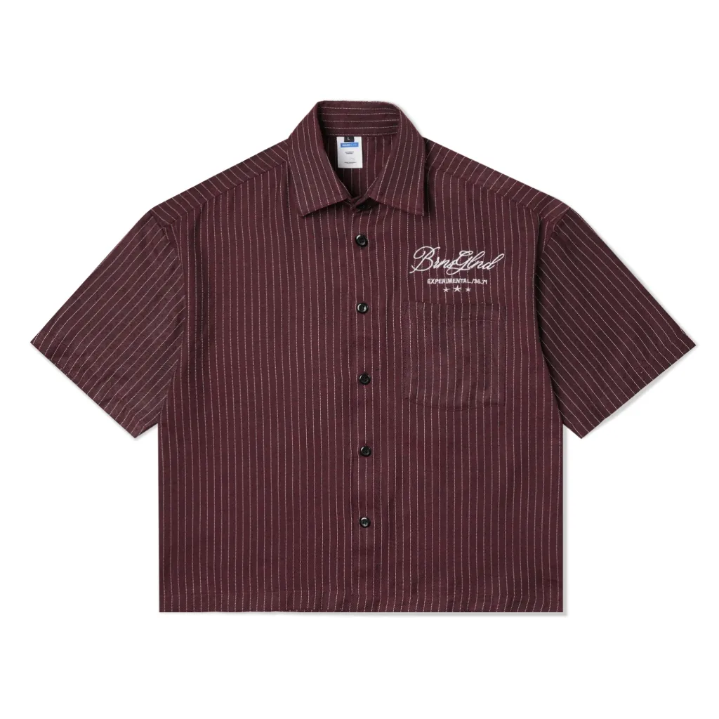 Kemeja Pendek Stripe | Unbrokeen | Boxy | Brainsgland