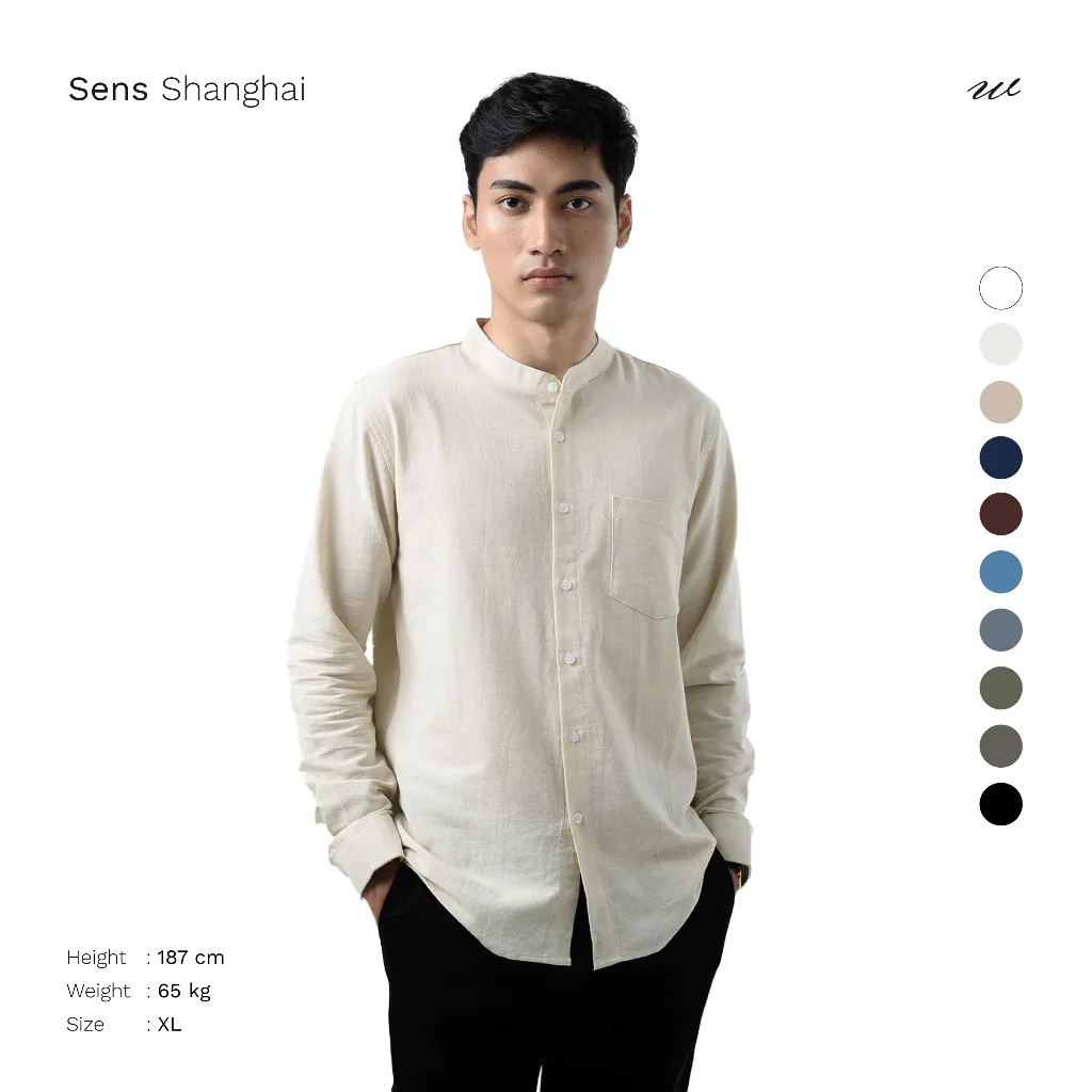 Wilmerstudios Kemeja Linen Shanghai Lengan Panjang All Variant