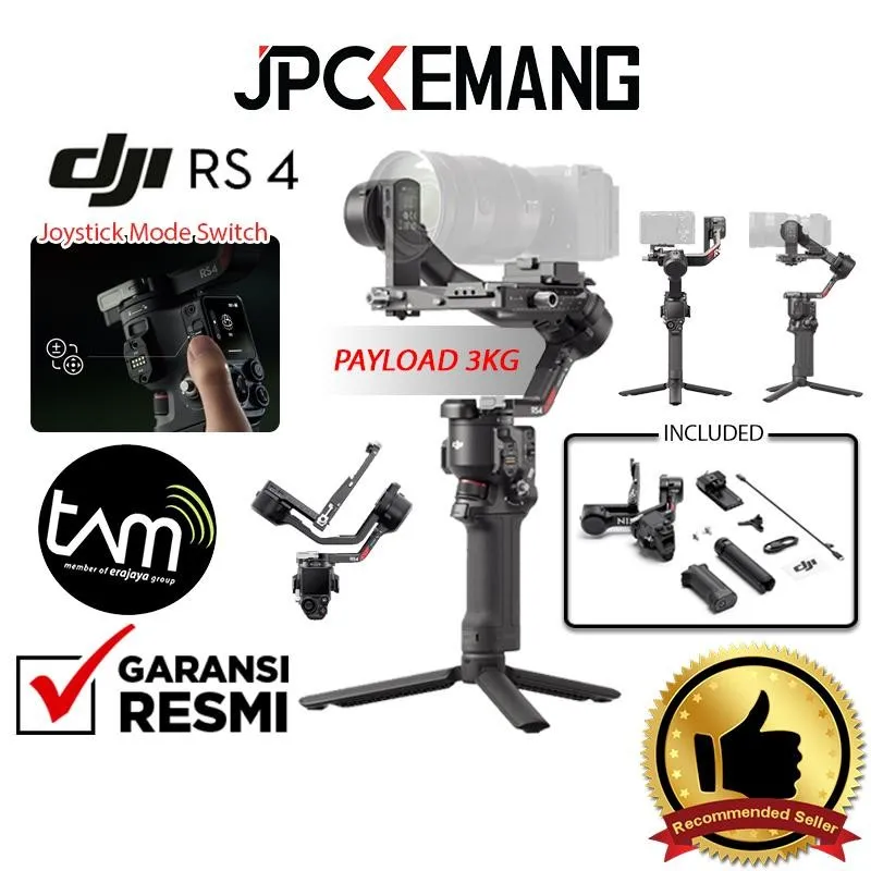 DJI RS 4 Basic Gimbal Stabilizer Camera DJI Ronin S4 DJI RS4 Garansi Resmi