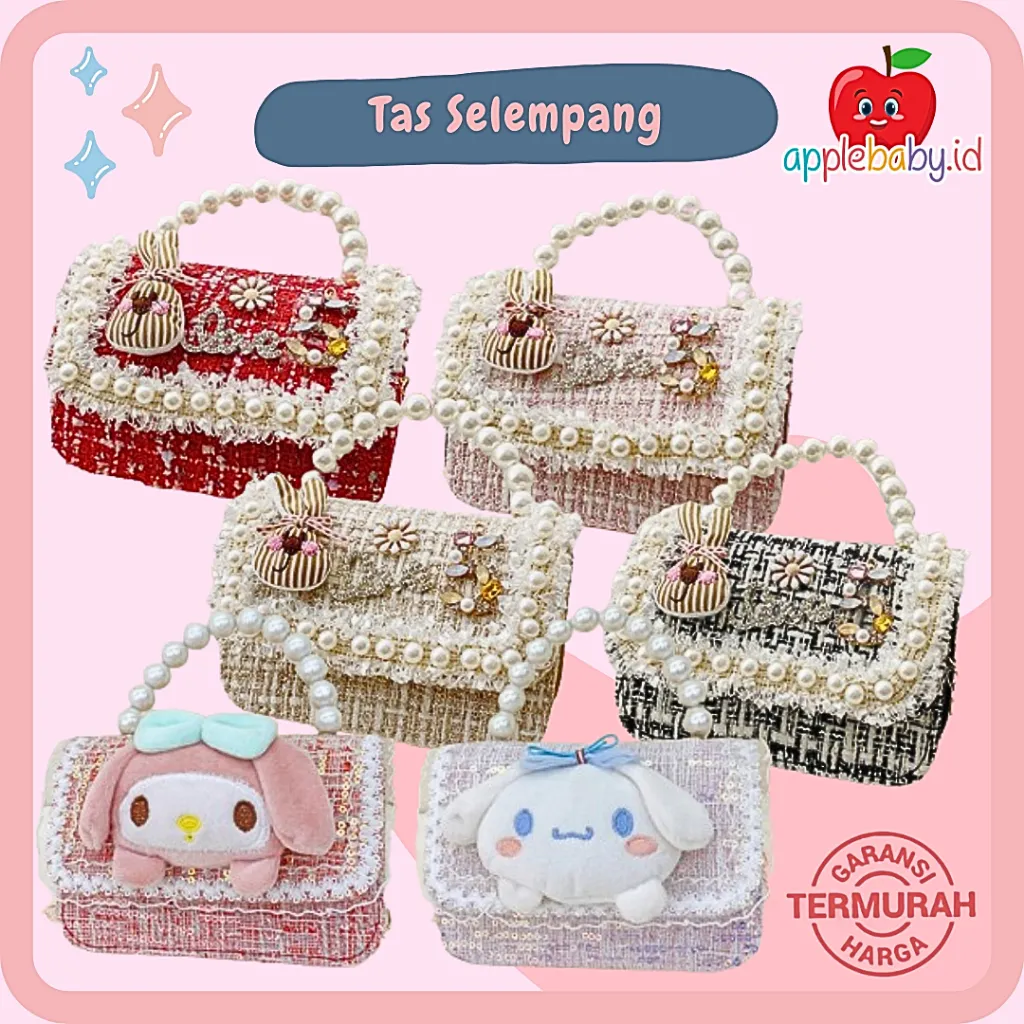 Tas Anak Perempuan Mini Tas Selempang Anak Mini Handbag Mutiara Anak Tas Lebaran Anak Cewek MIcrobag Anak