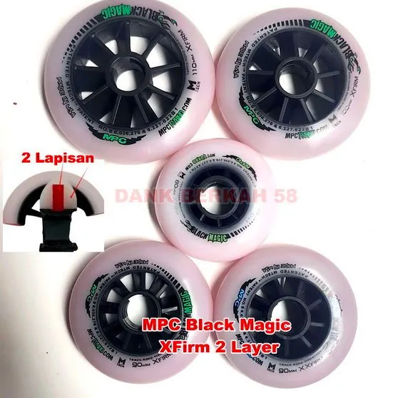 6 Roda dan 8 Roda MPC Black Magic 80 90 100 110 Sepatu Roda Speed