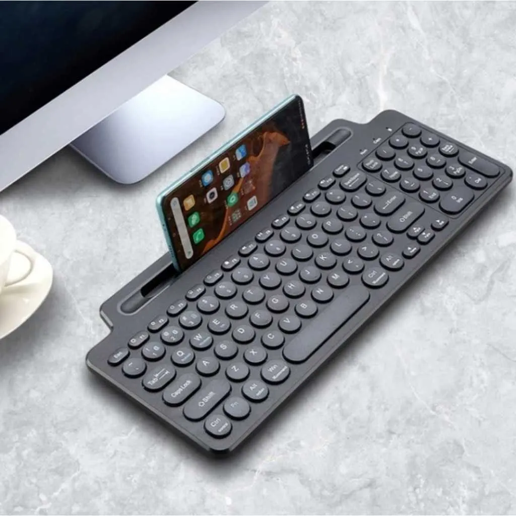 Keyboard Wireless Bluetooth with Holder Stand Smartphone