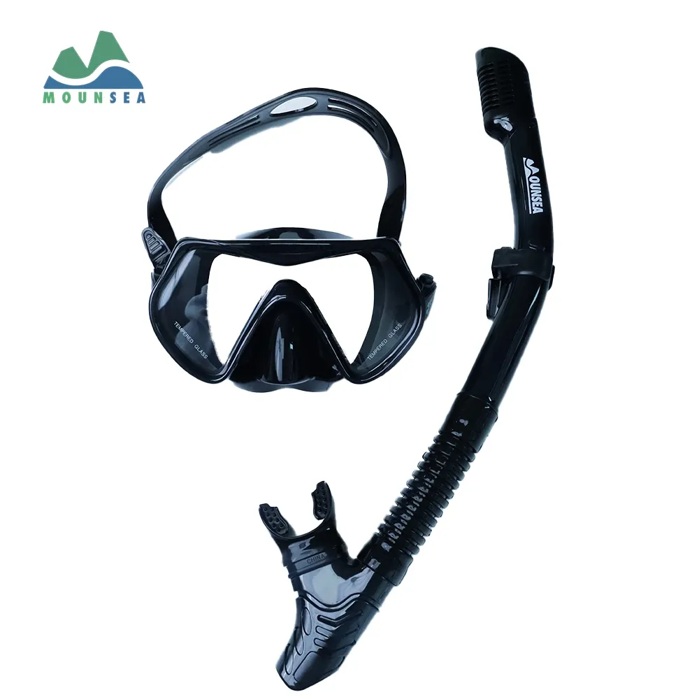 Mounsea Diving Mask adult Snorkeling Suit 2-pieces Full Dry Breathing Tube Suit