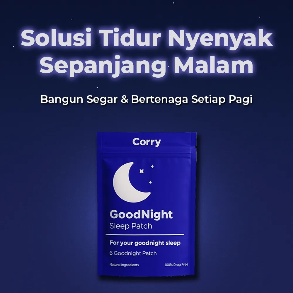 Corry Good Night Sleep Patch -  Koyo Sleep Patch Melatonin Bantu Tidur - Tidur Nyenyak - Anti Insomnia - Bangun Fresh