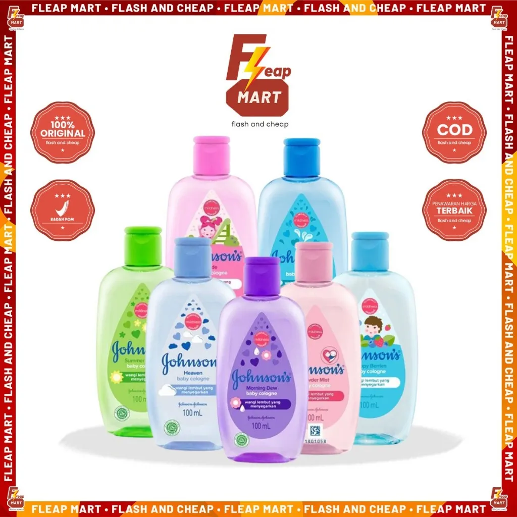 JOHNSON'S Cologne Baby 100mL - Johnson's Minyak Wangi Bayi Aroma Lembut